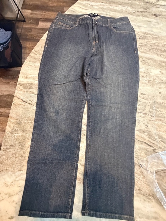 Venezia Denim - Venezia Lane Bryant Jeans Womens 20 Average Straight Leg Medium Wash Plus Denim